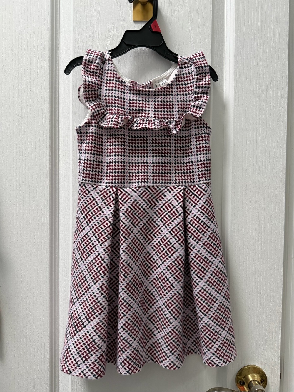 Janie and Jack Pink Plaid Ruffle-Trim Fit & Flare Dress